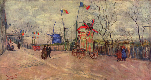 Os Loteamentos em Montmartre (Vincent Van Gogh) - Reprodução com Qualidade Museu