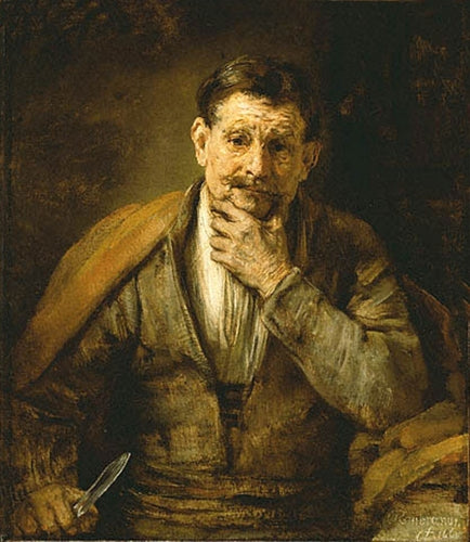 O apóstolo Bartolomeu (Rembrandt) - Reprodução com Qualidade Museu