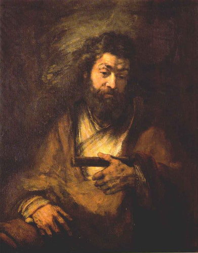O Apóstolo Simão (Rembrandt) - Reprodução com Qualidade Museu