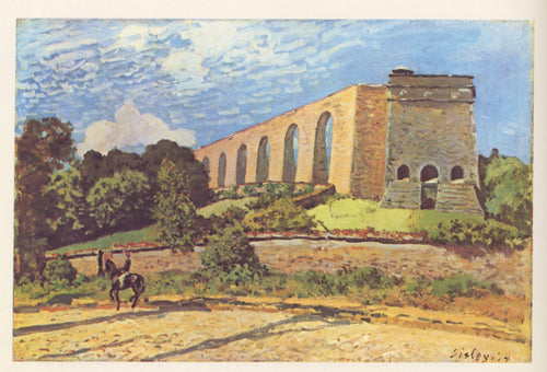 O Aqueduto de Marly (Alfred Sisley) - Reprodução com Qualidade Museu