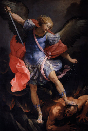 O Arcanjo Miguel derrotando Satanás