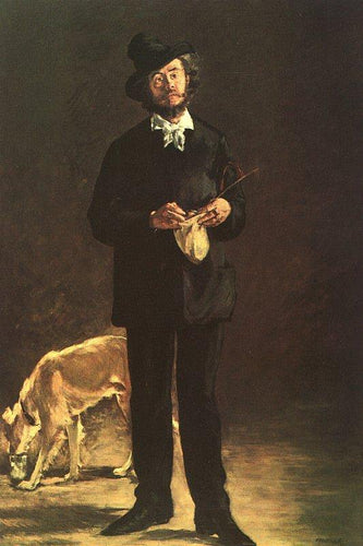 O artista, retrato de Gilberto Marcelino Desboutin (Edouard Manet) - Reprodução com Qualidade Museu