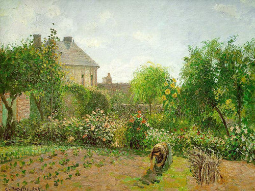 O jardim dos artistas em Eragny (Camille Pissarro) - Reprodução com Qualidade Museu