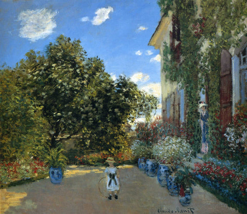 The Artists House em Argenteuil (Claude Monet) - Reprodução com Qualidade Museu