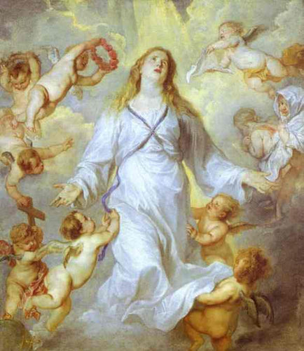 A Assunção da Virgem (Anthony van Dyck) - Reprodução com Qualidade Museu