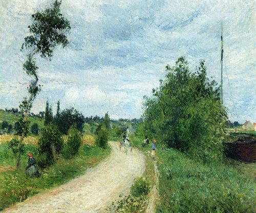 The Auvers Road, Pontoise (Camille Pissarro) - Reprodução com Qualidade Museu
