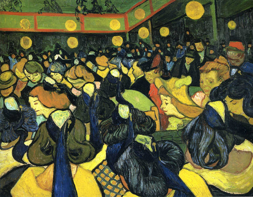 O salão de baile em Arles (Vincent Van Gogh) - Reprodução com Qualidade Museu