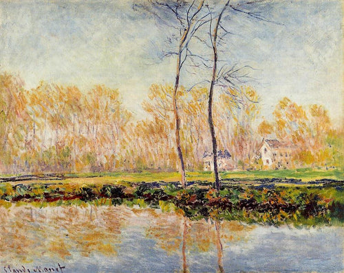 As margens do rio Epte em Giverny (Claude Monet) - Reprodução com Qualidade Museu