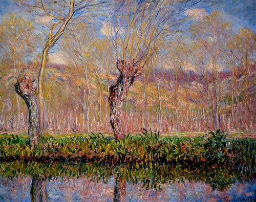 As margens do rio Epte na primavera (Claude Monet) - Reprodução com Qualidade Museu