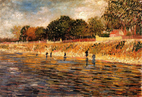 As margens do Sena (Vincent Van Gogh) - Reprodução com Qualidade Museu