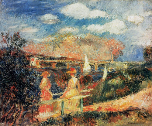 As margens do Sena em Argenteuil (Pierre-Auguste Renoir) - Reprodução com Qualidade Museu