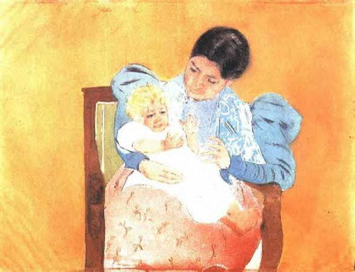 A criança descalça (Mary Cassatt) - Reprodução com Qualidade Museu