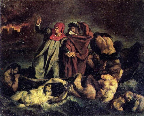The Barque Of Dante, Copy After Delacroix (Edouard Manet) - Reprodução com Qualidade Museu
