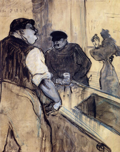 O barman (Henri de Toulouse-Lautrec) - Reprodução com Qualidade Museu