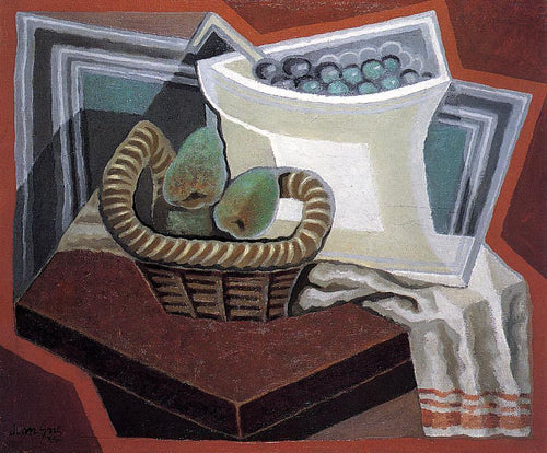 A cesta de peras (Juan Gris) - Reprodução com Qualidade Museu