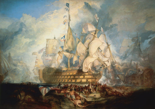 A Batalha de Trafalgar (Joseph Mallord William Turner) - Reprodução com Qualidade Museu