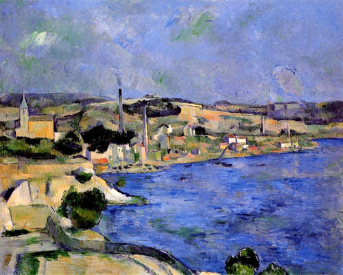 A baía de Lestaque e Saint Henri (Paul Cézanne) - Reprodução com Qualidade Museu