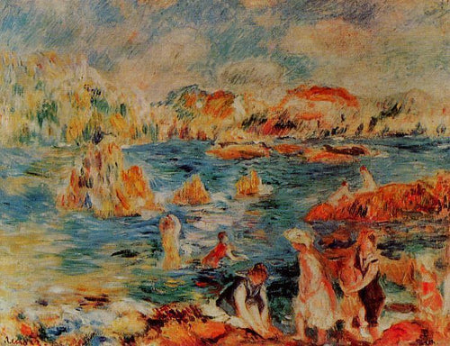 A praia de Guernsey (Pierre-Auguste Renoir) - Reprodução com Qualidade Museu