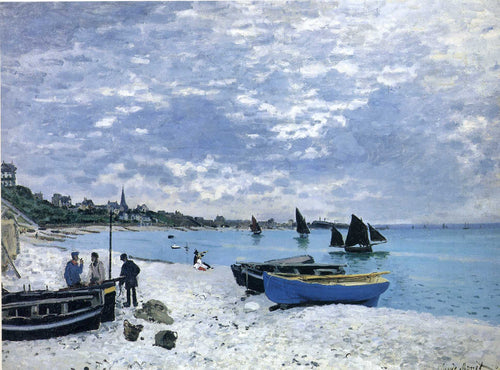 A praia de Sainte-Adresse (Claude Monet) - Reprodução com Qualidade Museu
