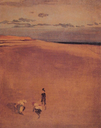 A praia em Selsey Bill (James Abbott McNeill Whistler) - Reprodução com Qualidade Museu