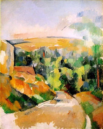 A curva da estrada (Paul Cézanne) - Reprodução com Qualidade Museu