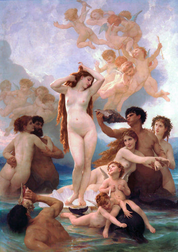 O Nascimento de Vênus (William-Adolphe Bouguereau) - Reprodução com Qualidade Museu