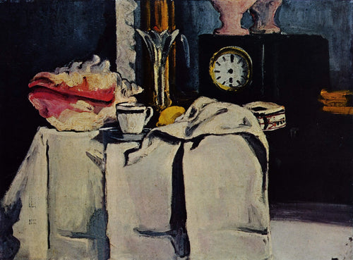 The Black Marble Clock (Paul Cézanne) - Reprodução com Qualidade Museu