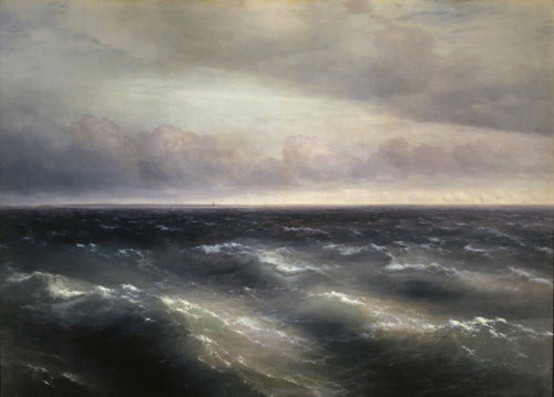 O mar negro (Ivan Aivazovsky) - Reprodução com Qualidade Museu