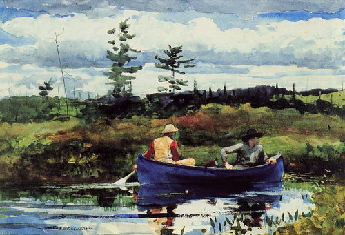 O barco azul (Winslow Homer) - Reprodução com Qualidade Museu
