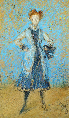 A menina azul (James Abbott McNeill Whistler) - Reprodução com Qualidade Museu
