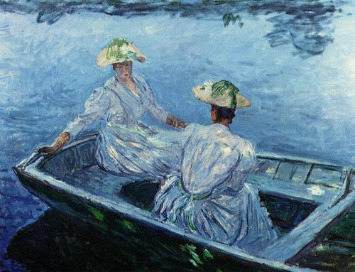 The Blue Row Boat (Claude Monet) - Reprodução com Qualidade Museu