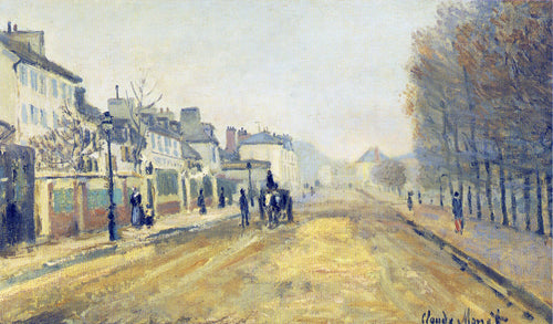 O Boulevard Heloise em Argenteuil (Claude Monet) - Reprodução com Qualidade Museu