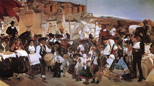 The Bread Fiesta - Castela (Joaquin Sorolla) - Reprodução com Qualidade Museu