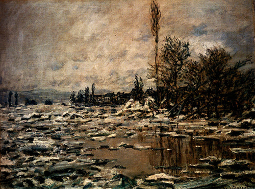 A quebra do gelo (Claude Monet) - Reprodução com Qualidade Museu