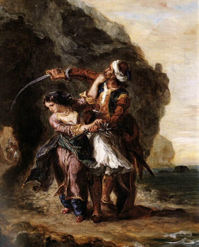 A noiva de abidos (Eugene Delacroix) - Reprodução com Qualidade Museu