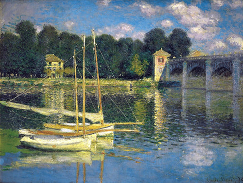 The Bridge At Argenteuil (Claude Monet) - Reprodução com Qualidade Museu