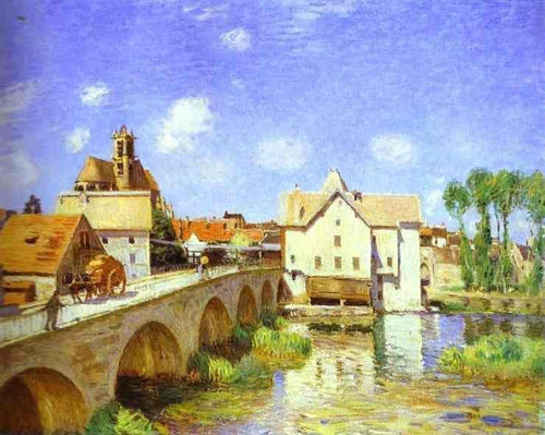 The Bridge At Moret (Alfred Sisley) - Reprodução com Qualidade Museu