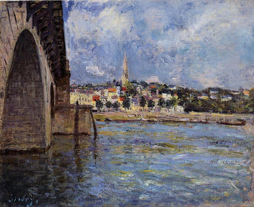 A ponte em Saint Cloud (Alfred Sisley) - Reprodução com Qualidade Museu