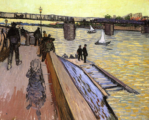 A ponte em Trinquetaille (Vincent Van Gogh) - Reprodução com Qualidade Museu