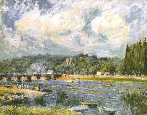 The Bridge Of Sevres (Alfred Sisley) - Reprodução com Qualidade Museu