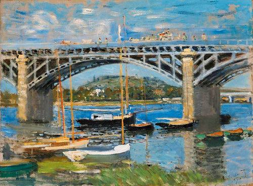 A ponte sobre o Sena (Claude Monet) - Reprodução com Qualidade Museu