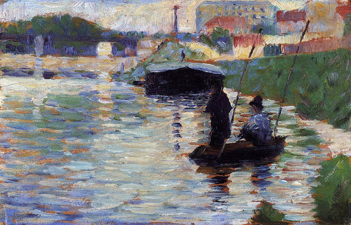 A Ponte - Vista do Sena (Georges Seurat) - Reprodução com Qualidade Museu