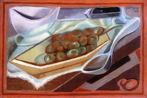 O cacho de uvas (Juan Gris) - Reprodução com Qualidade Museu