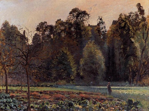 O Campo do Repolho, Pontoise (Camille Pissarro) - Reprodução com Qualidade Museu