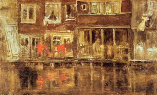 O canal (James Abbott McNeill Whistler) - Reprodução com Qualidade Museu