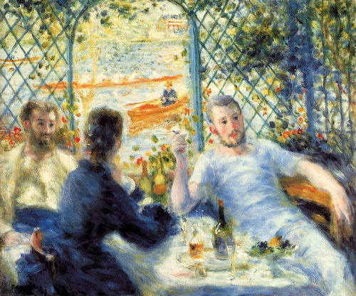 Almoço dos canoeiros (Pierre-Auguste Renoir) - Reprodução com Qualidade Museu
