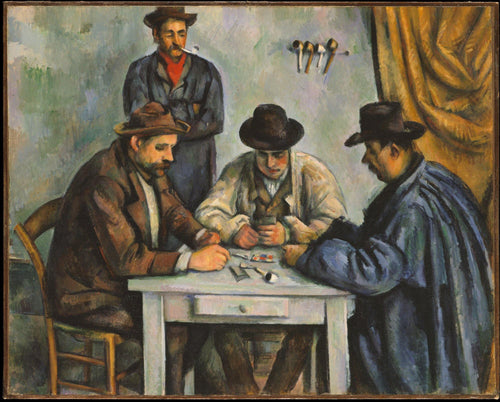 Os jogadores de cartas (Paul Cézanne) - Reprodução com Qualidade Museu