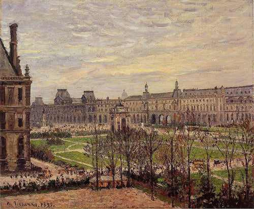 O Carrossel, Tempo Cinzento (Camille Pissarro) - Reprodução com Qualidade Museu