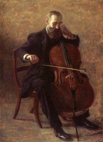 O violoncelo (Thomas Eakins) - Reprodução com Qualidade Museu