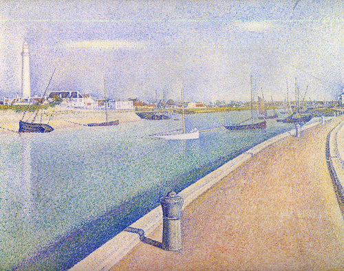 O Canal de Gravelines Petit Fort Philippe (Georges Seurat) - Reprodução com Qualidade Museu